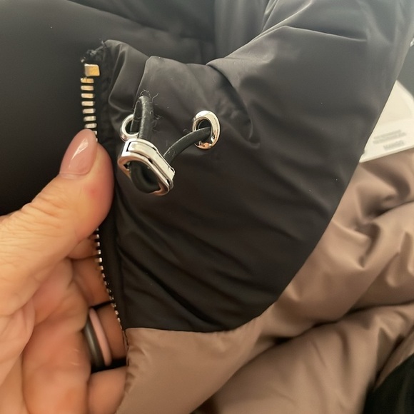 Pernille X Mango Anorak Puffer Cropped Jacket Black Women M NWT Water Repellent - Picture 13 of 15